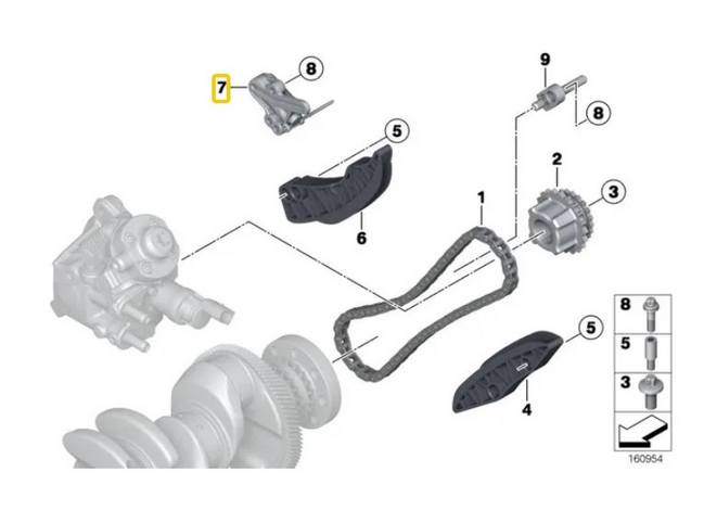 BMW Timing Chain Tensioner 13527797905